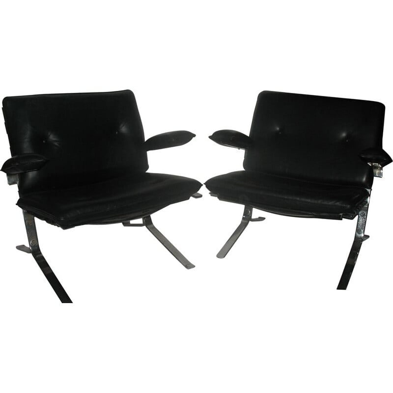 Pair of vintage Jocker armchairs by Olivier Mourgue 1960