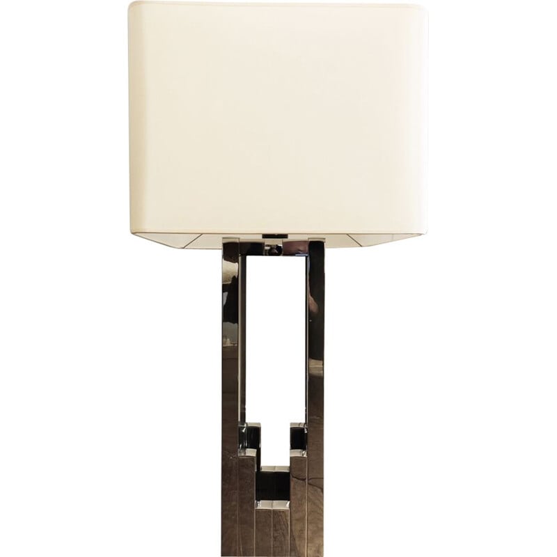 Lampe vintage en métal chromé, 1970
