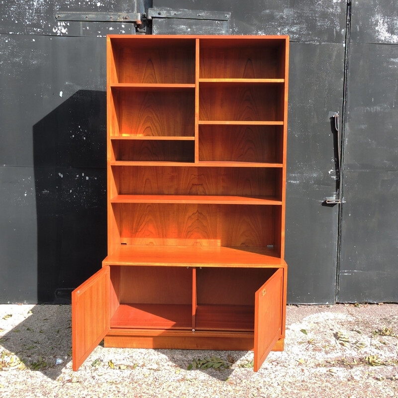 Vintage Bookcase Secretaire, Danish 1970s