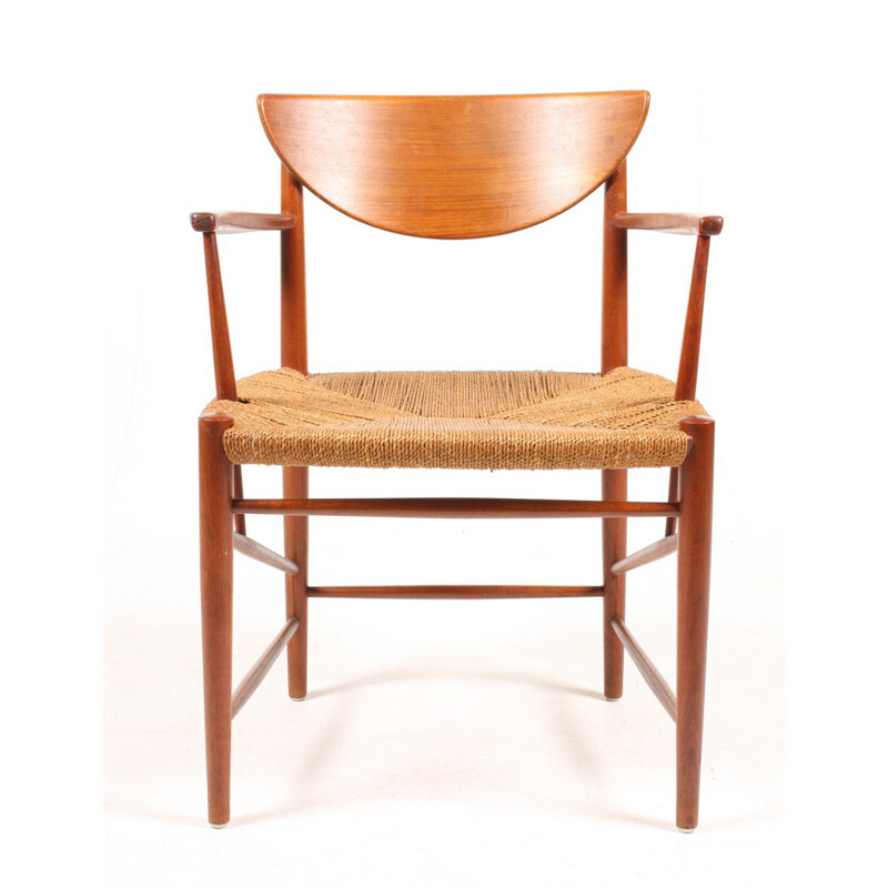 Suite de quatre chaises scandinaves Søborg Furniture en teck, P. HVIDT & O. MOLGAARD NIELSEN - 1950