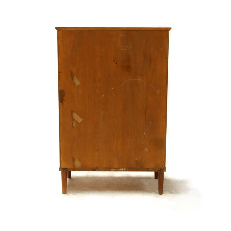 Commode vintage en teck moderne à 6 tiroirs de Kai Kristiansen, Danish