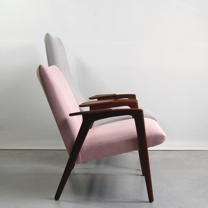 Paire de fauteuils vintage et repose pied, Yngve Ekström pour Pastoe, 1958