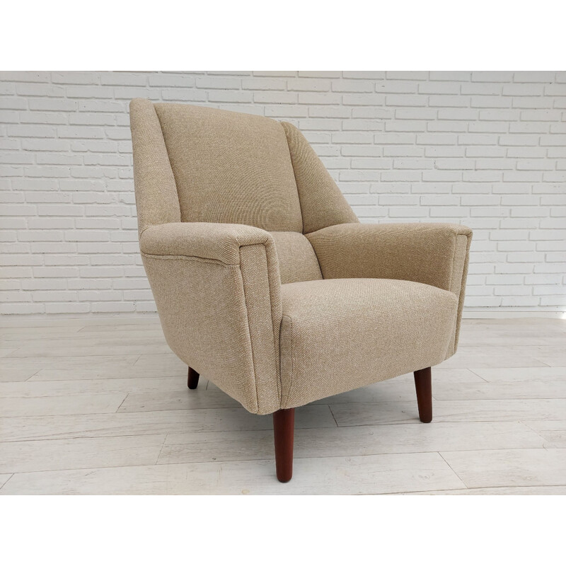 Vintage armchair, model 61 in Kvadrat wool, Kurt Østervig, Denmark 1970