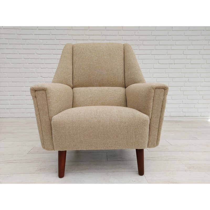 Vintage armchair, model 61 in Kvadrat wool, Kurt Østervig, Denmark 1970