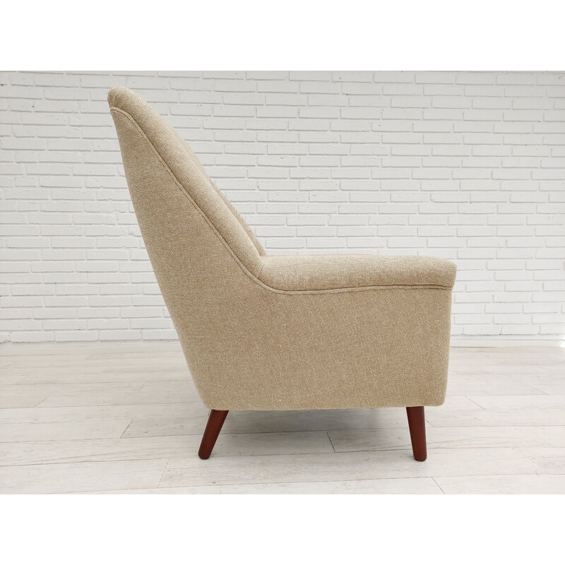 Vintage armchair, model 61 in Kvadrat wool, Kurt Østervig, Denmark 1970