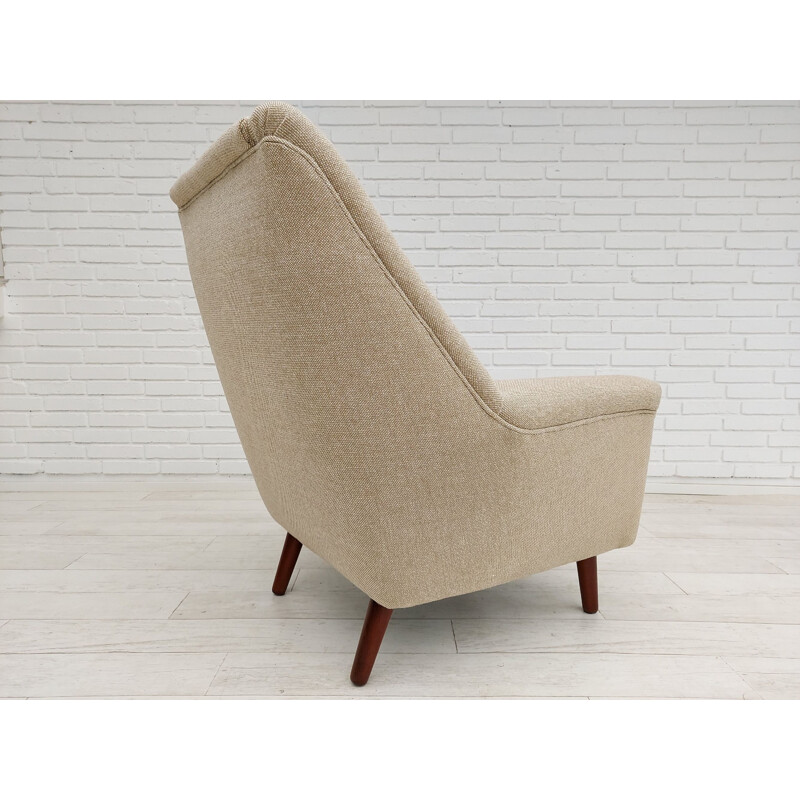 Vintage armchair, model 61 in Kvadrat wool, Kurt Østervig, Denmark 1970