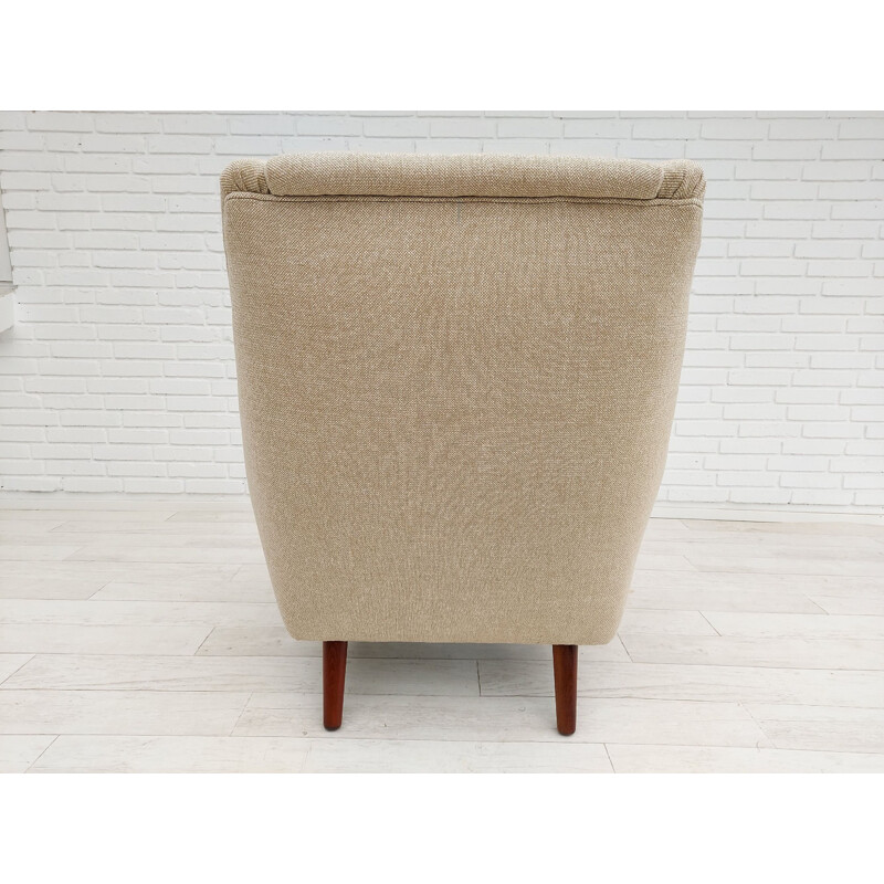 Vintage armchair, model 61 in Kvadrat wool, Kurt Østervig, Denmark 1970