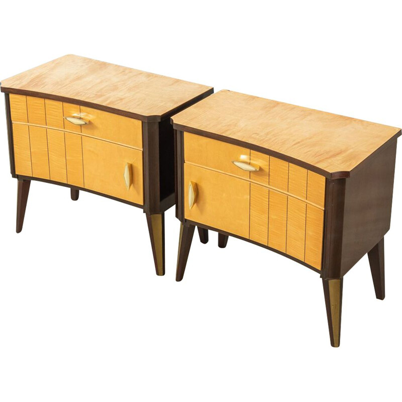 Pair of Vintage bedside tables 1950s