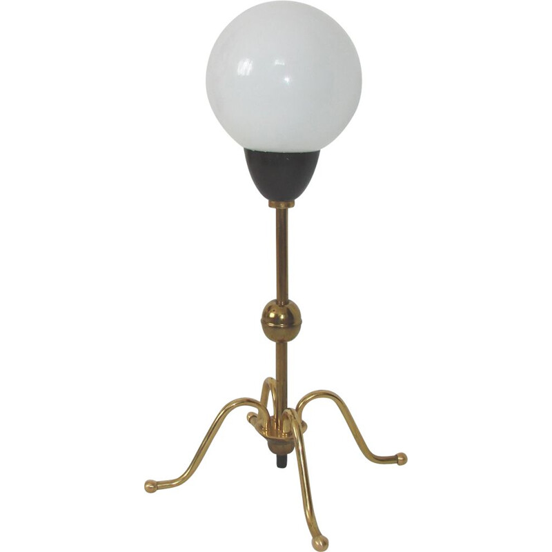 Lámpara vintage sobre soporte 1960