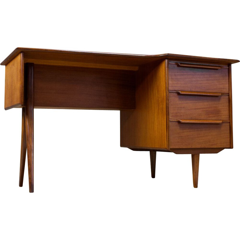 Petit vintage Freestanding desk in teak by Peter Lovig Nielsen 1960s