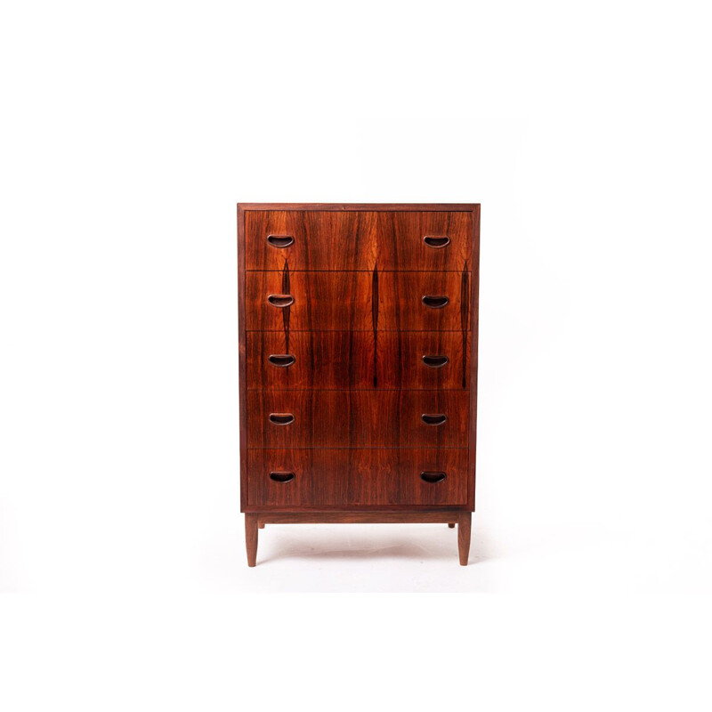 Vintage rosewood chest of drawers Danish 1960s