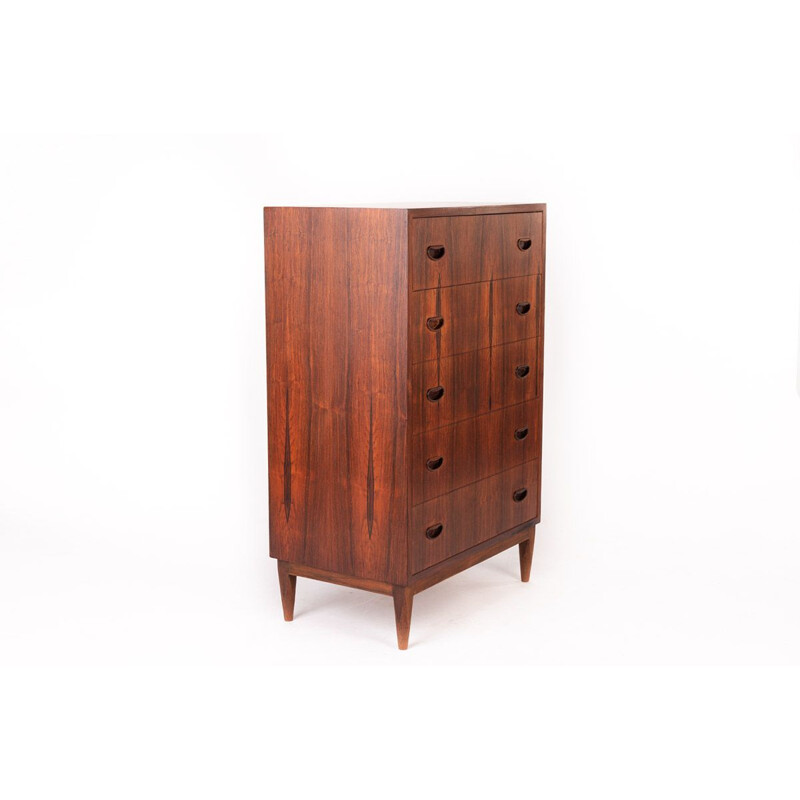 Vintage rosewood chest of drawers Danish 1960s
