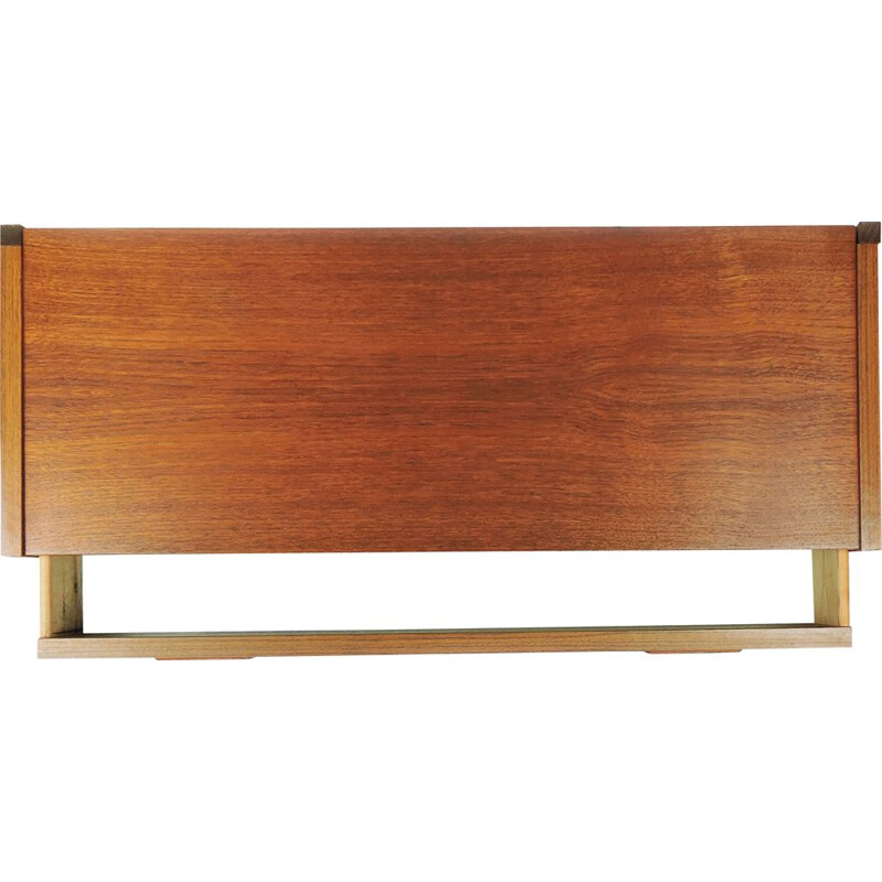 Vintage Floating Teak Shelf with Drawer, 1960s