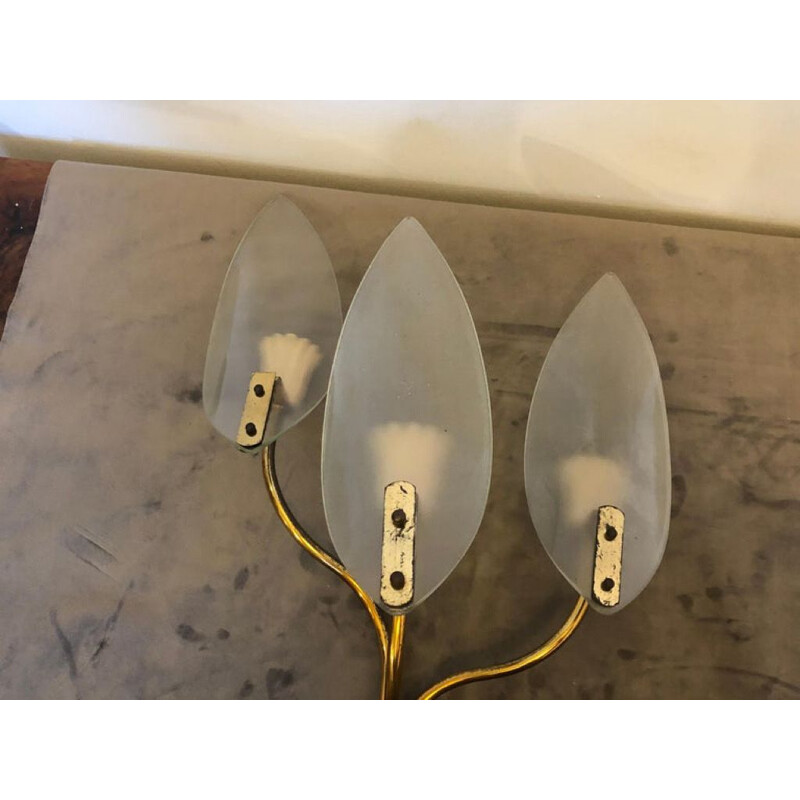 Pair of Mid-Century Modern Wall Sconces 1950