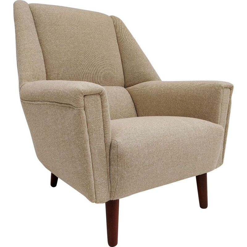 Vintage armchair, model 61 in Kvadrat wool, Kurt Østervig, Denmark 1970