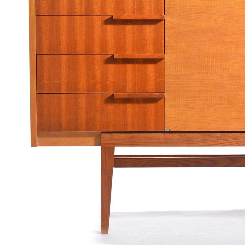 Midcentury Sideboard In Teak, Frantisek Mezulanik, Czechoslovakia 1960s