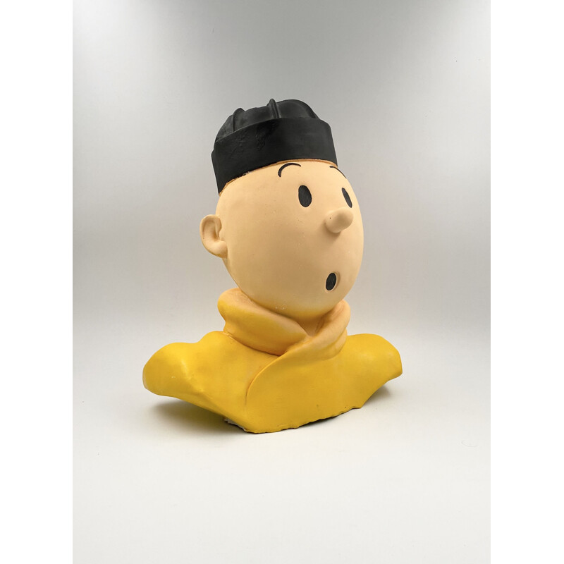 Tintin in China vintage great figure of earthenware, France 1980