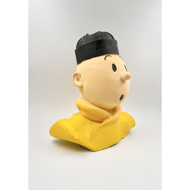 Tintin in China vintage great figure of earthenware, France 1980