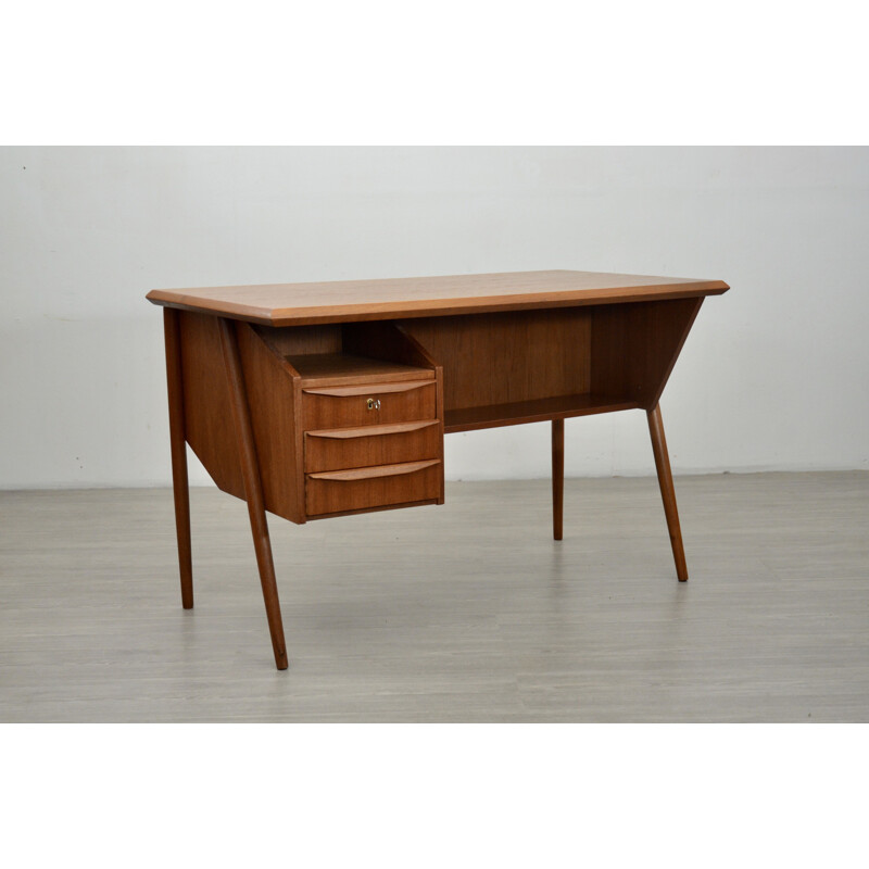 Mid Century Teak Desk by Tibergaard, 1960s