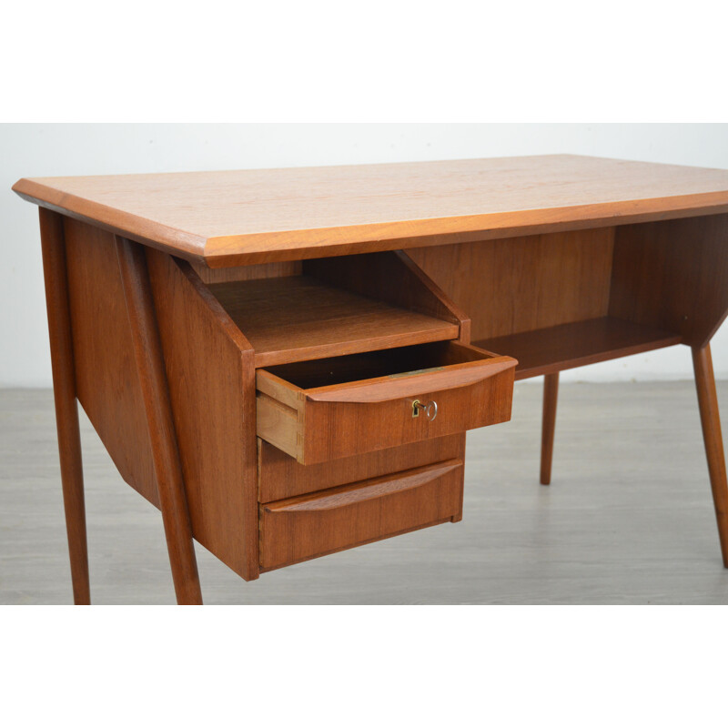 Mid Century Teak Desk by Tibergaard, 1960s