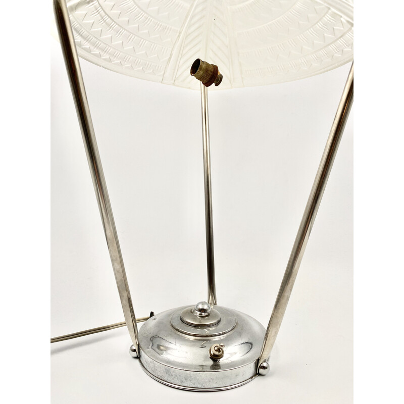 Lampe de table Vintage, NoverdyJean Noverdy Art Déco France 1930