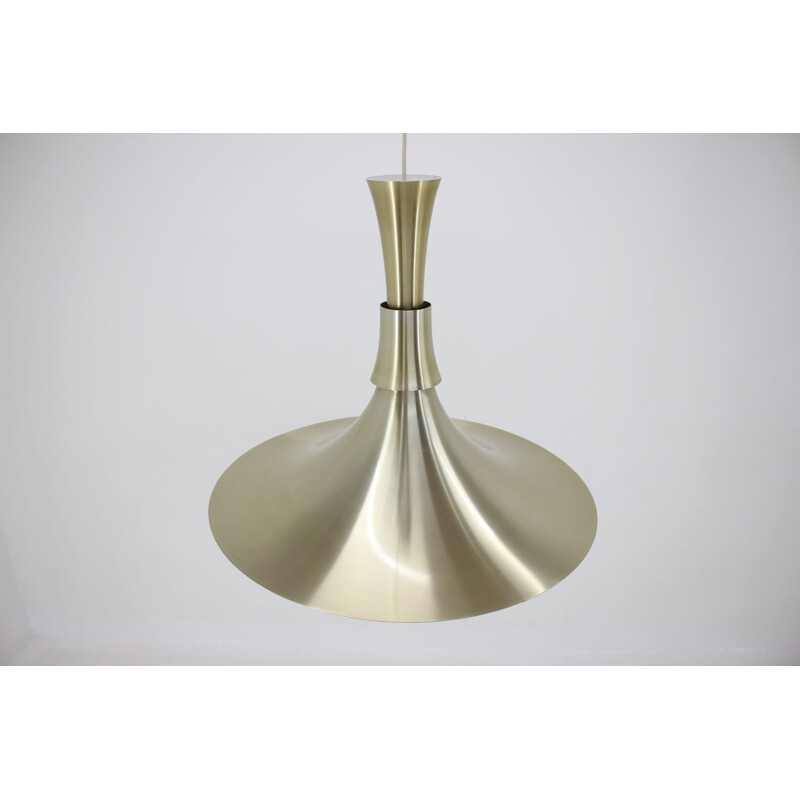 Vintage Bent Nordsted Aluminium Pendant For Lyskaer Belysning, Denmark 1960s 