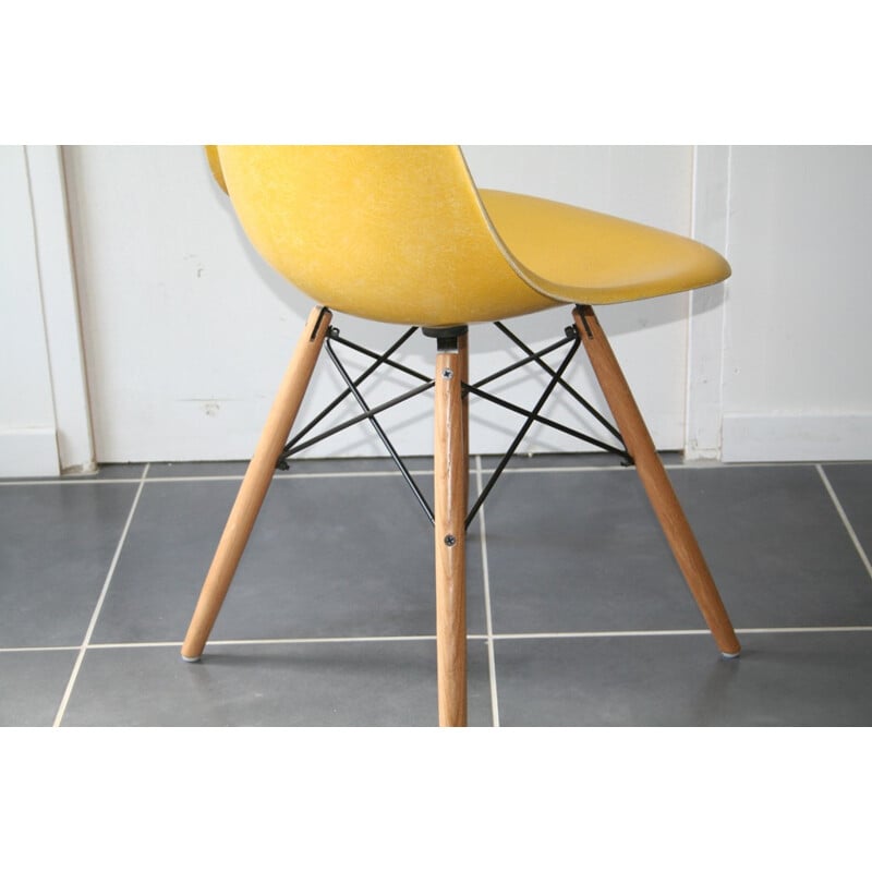 Chaise jaune "DSW" Herman Miller, Charles & Ray EAMES - 1960