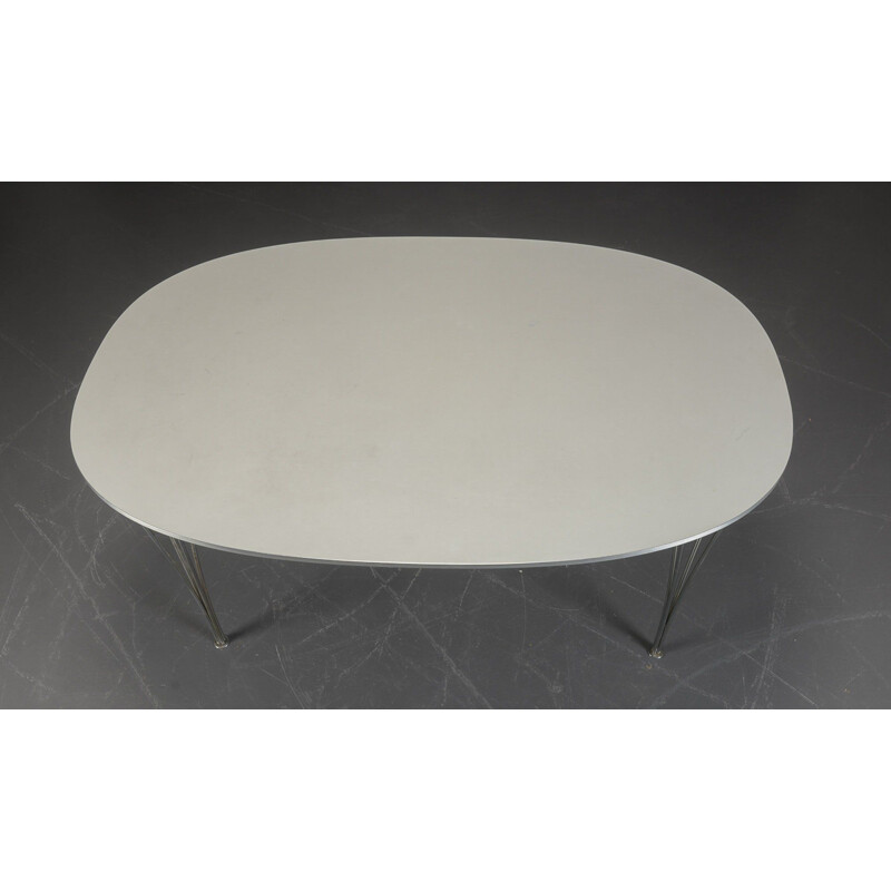 Vintage Super-Elliptical table by Jacobsen, Hein and Mathsson Fritz Hansen 1980