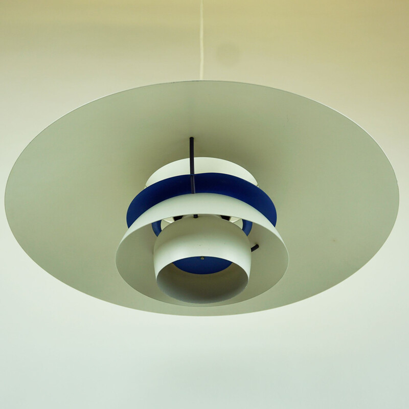 Vintage White  PH5 Pendant by Poul Henningsen for Louis Poulsen Scandinavian 1958