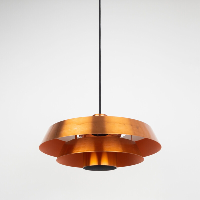 Vintage pendant lamp Nova by Jo Hammerborg, Fog og Mørup Danish  1963