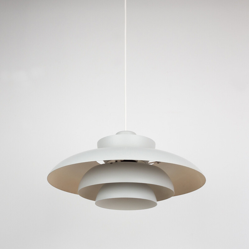 Mid century pendant lamp Penta by Jo Hammerborg, Fog og Mørup Danish  1965