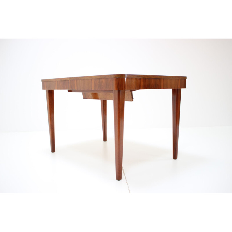 Vintage Extendable Dining Table by Jindrich Halabala Art Deco 1940s