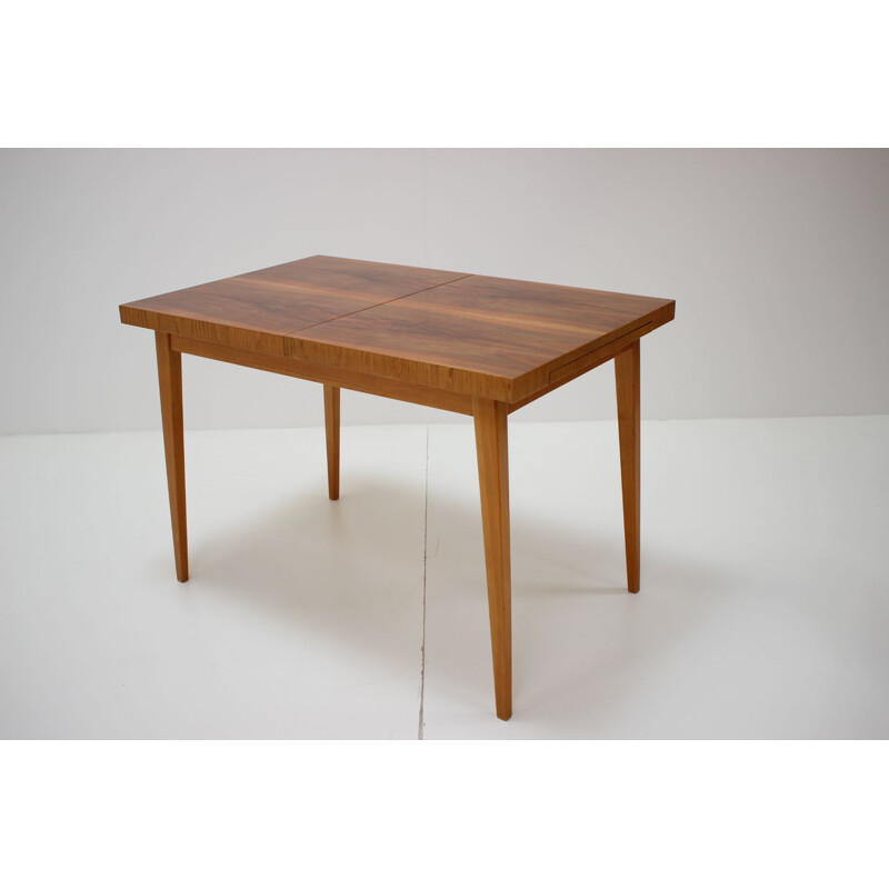 Mid-century extendable dining table, Czechoslovakia 1960