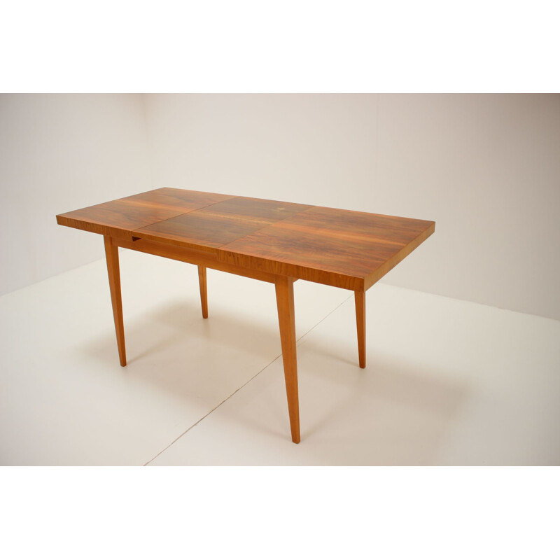 Mid-century extendable dining table, Czechoslovakia 1960