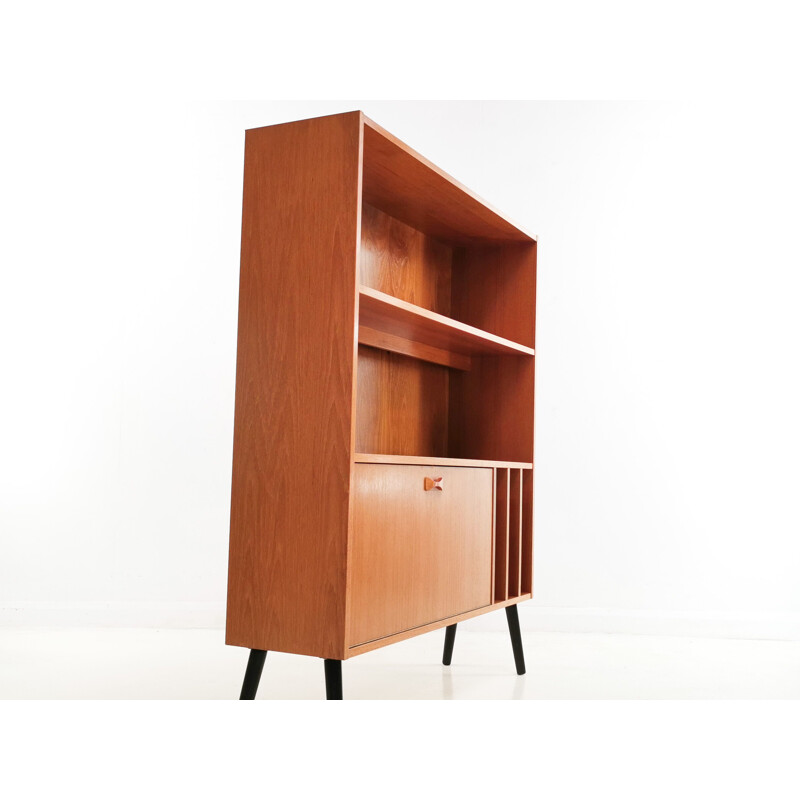  Mid Century Teak Bookcase Cabinet Clausen & Son Danish 1970s