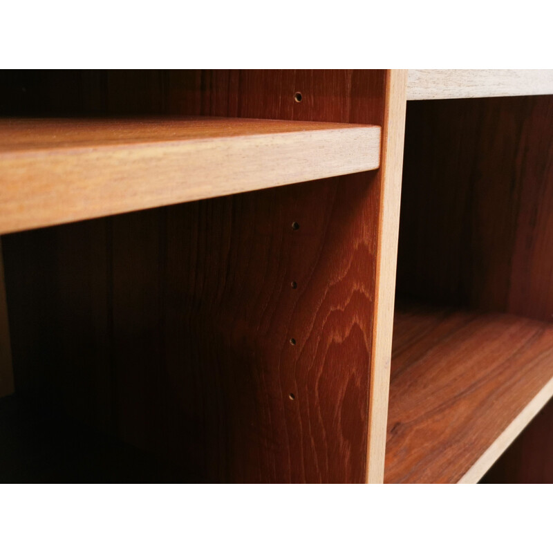 Mid Century Teak Bookcase Display Cabinet Danish 1970s