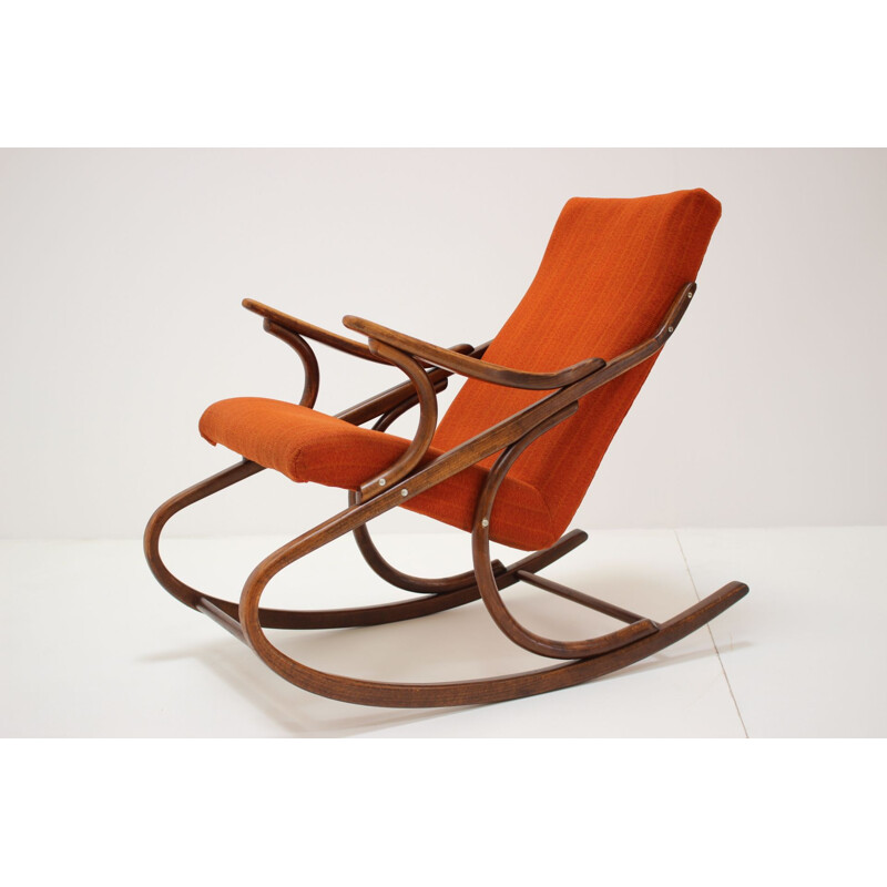 Vintage rocking chairs Czechoslovakia 1958