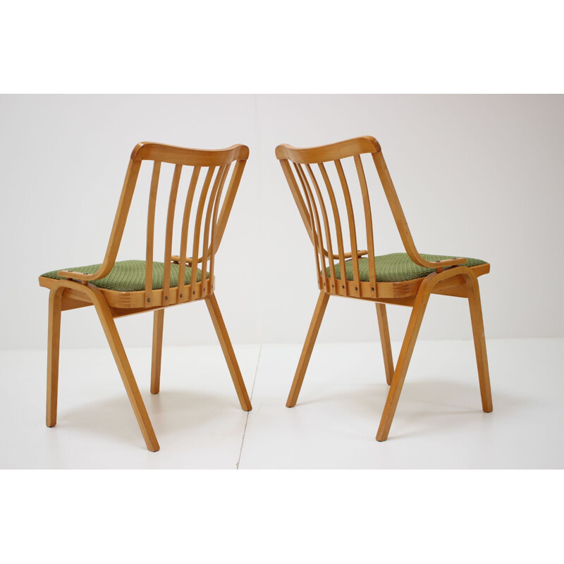 Paire de chaises vintage par Antonín Šuman 1960