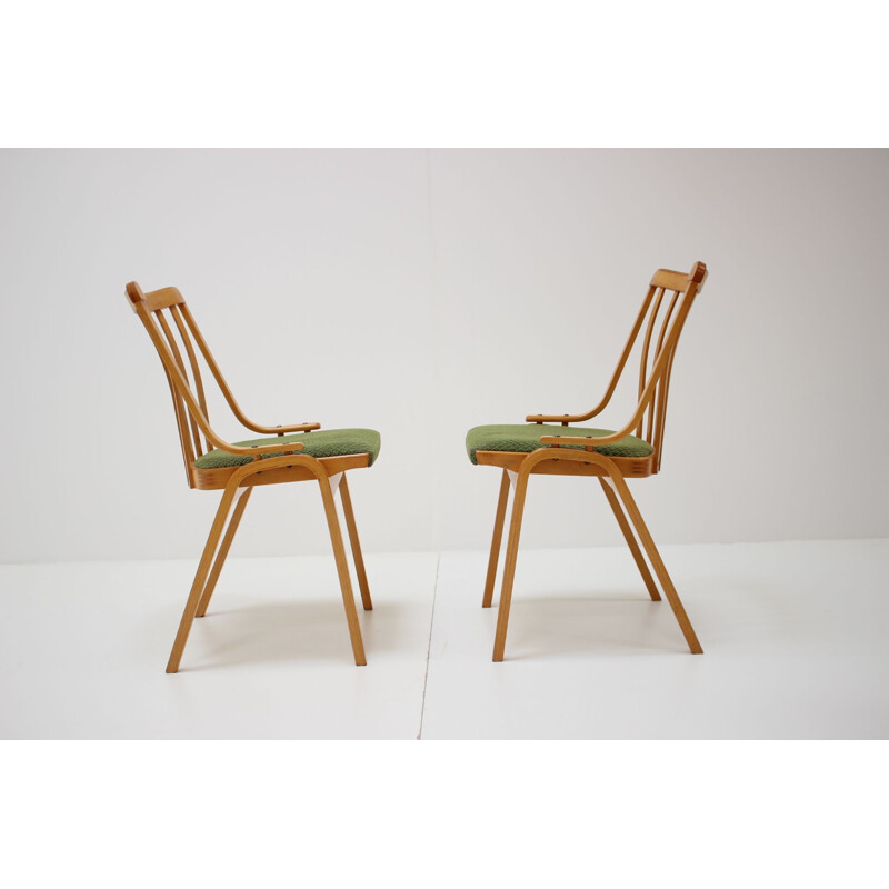 Paire de chaises vintage par Antonín Šuman 1960