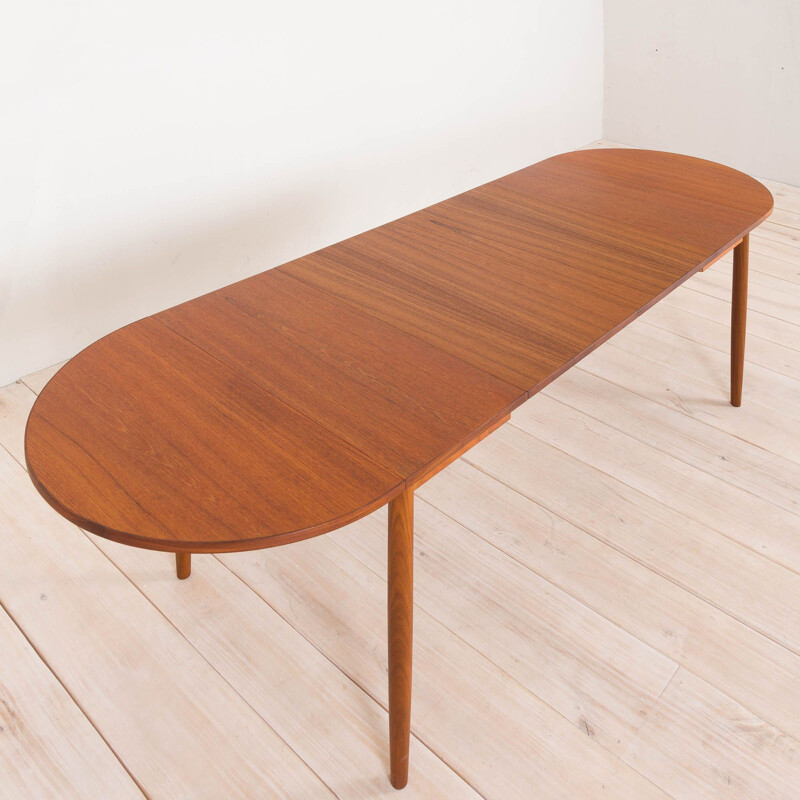 Vintage extension drop leaf table in teak Danish 1960s