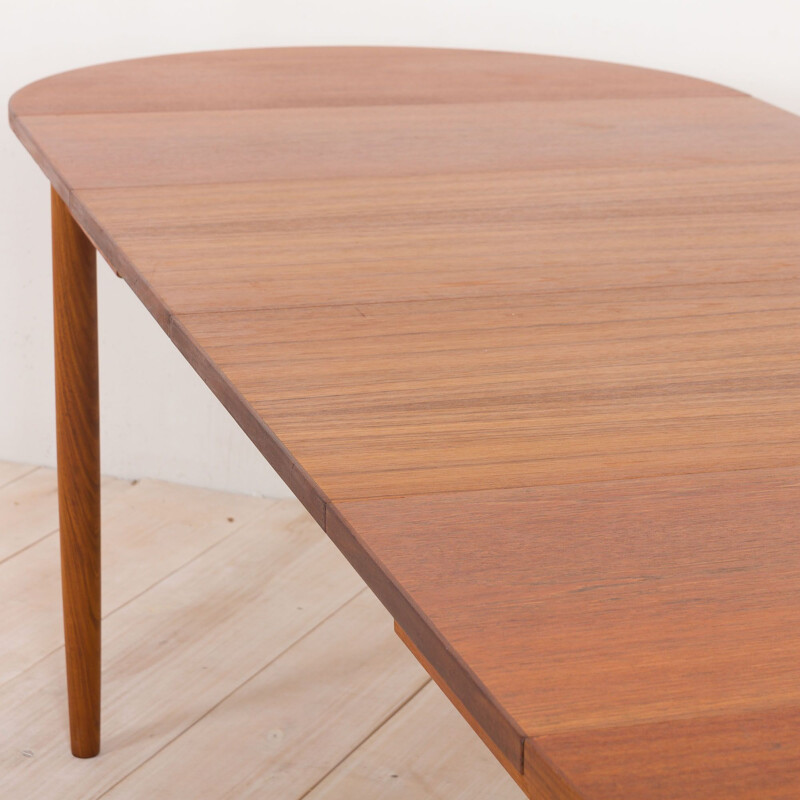 Vintage extension drop leaf table in teak Danish 1960s