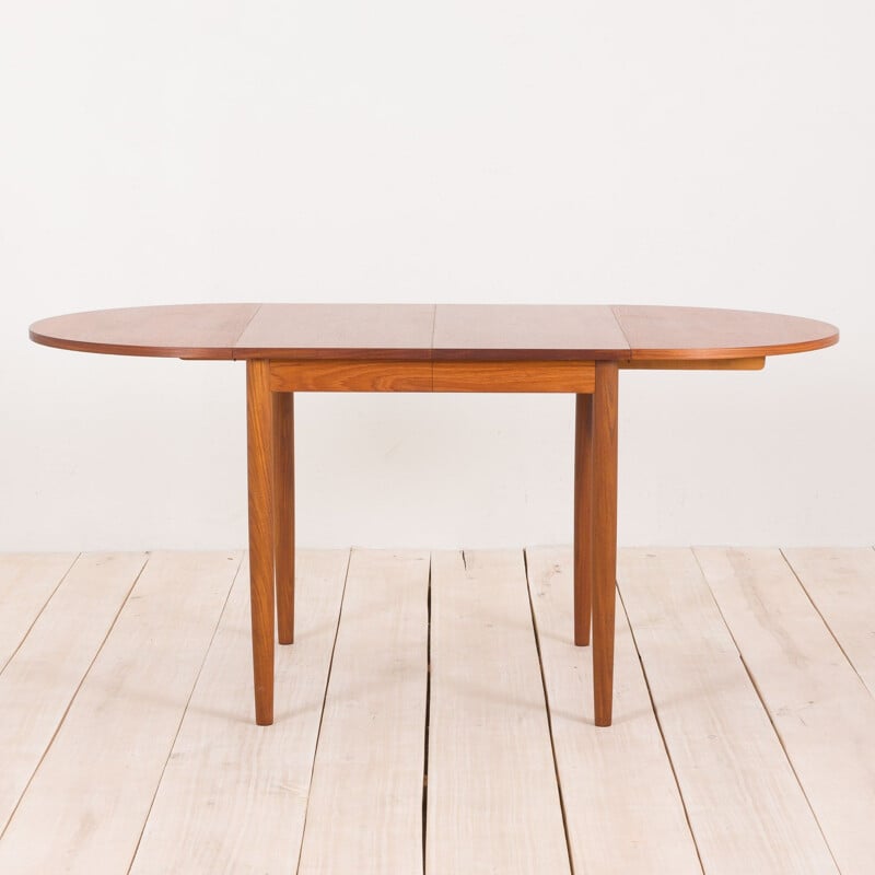 Vintage extension drop leaf table in teak Danish 1960s