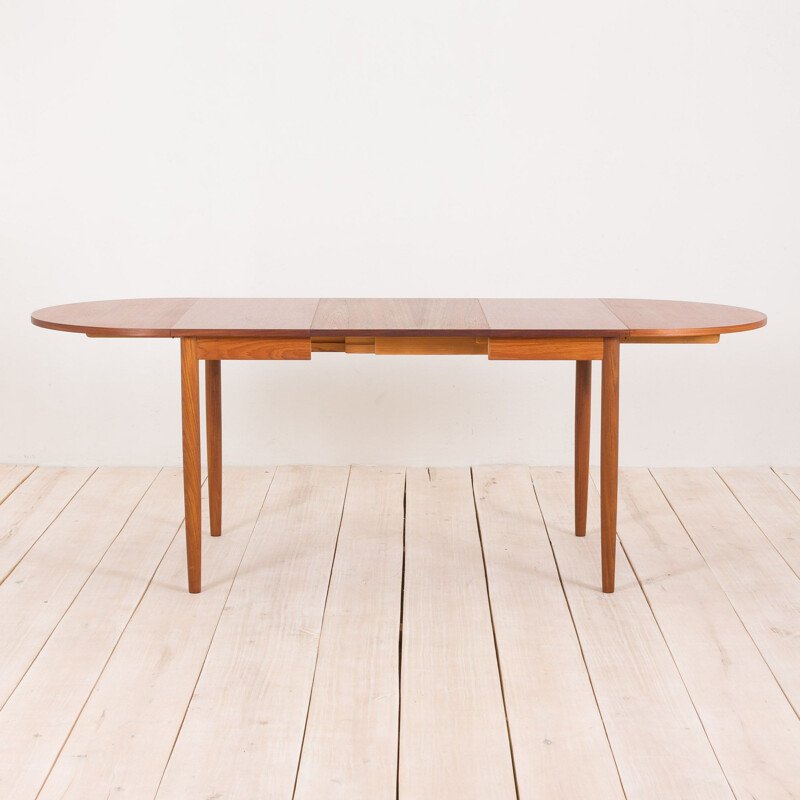 Vintage extension drop leaf table in teak Danish 1960s