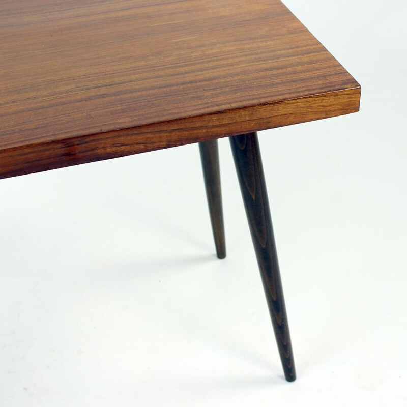 Table basse vintage en hêtre Tatra Tchécoslovaquie 1960