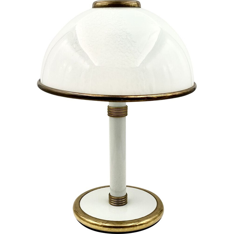 Vintage table lamp F.Fabbian, Murano mushroom 1980