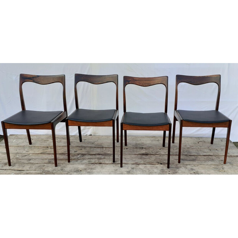 Set Of 4 vintage Rosewood Niels Moller Dining Chairs