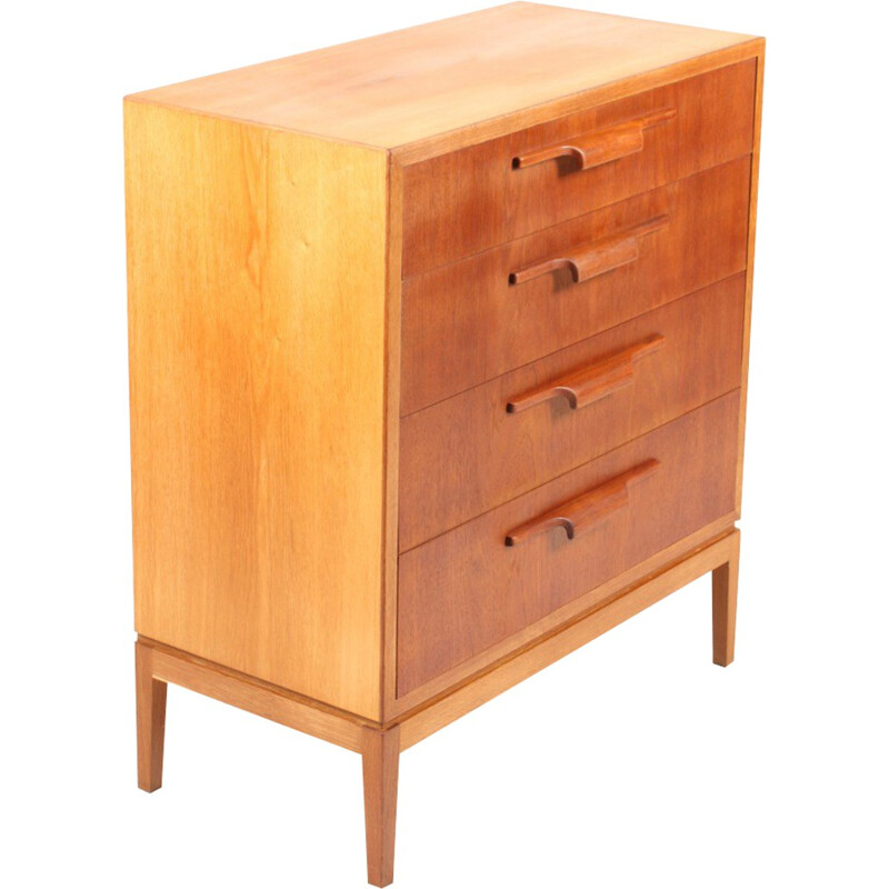 Little Scandinavian chest of drawers in teak wood - 1950s