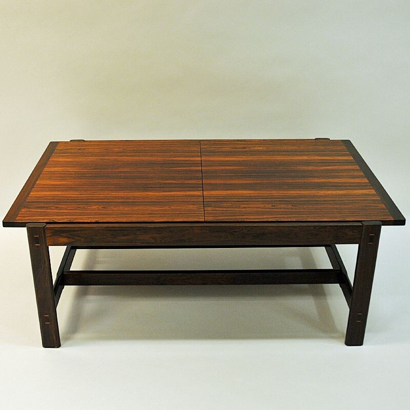 Mesa de centro vintage de palisandro de Torbjørn Afdal para Bruksbo, Noruega 1962