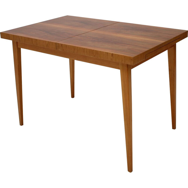 Mid-century extendable dining table, Czechoslovakia 1960