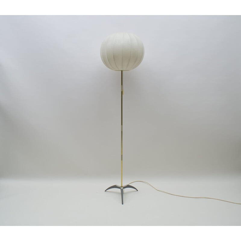 Mid-Century Cocoon Tripod Floor Lamp, 1950s